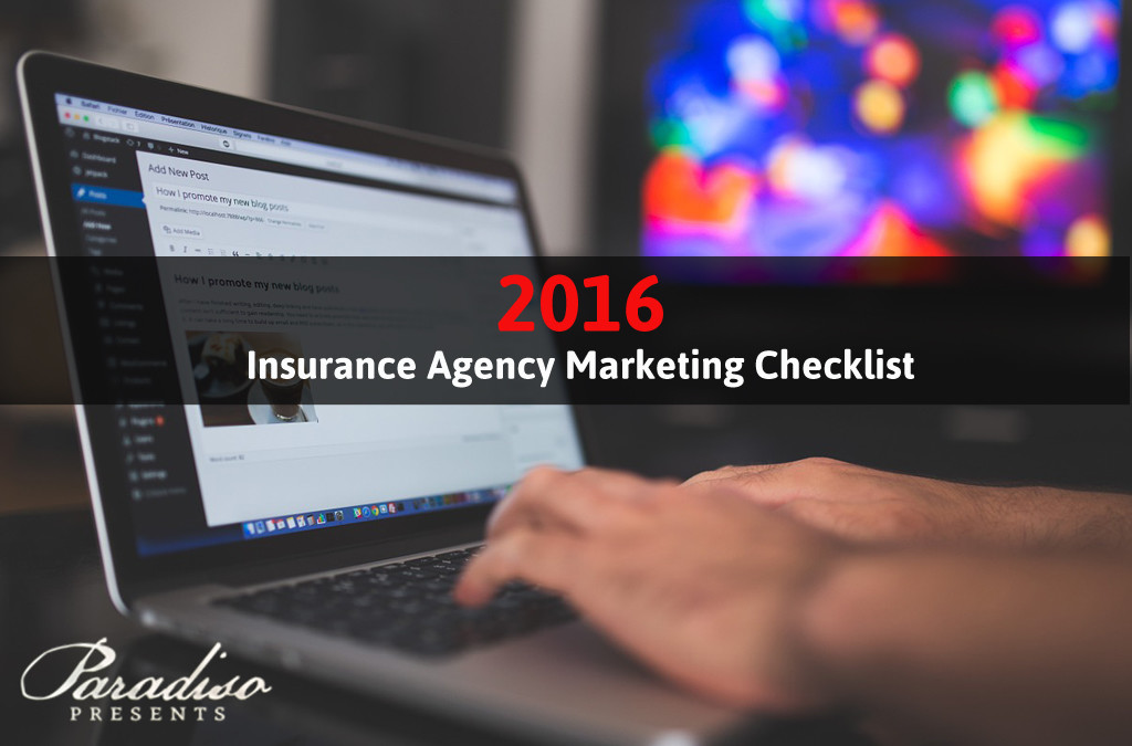 2016 Insurance Agency Marketing Checklist